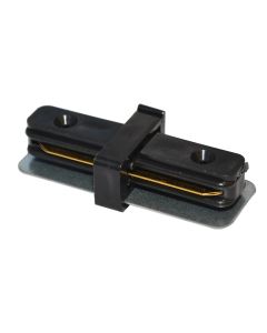 Coupling the straight line shop for rail spot, Aluminum, black color