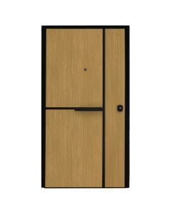 Steel armored door, with model, 100x210cm, left opening, color rover