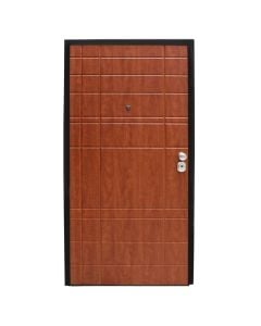 Steel armored door, with model, 100x210cm, left opening, color cherry