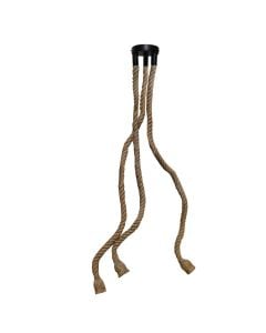 Pendant lamp, 3x40 W, E27, H120 cm, rope