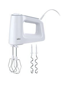 Hand mixer, Braun, HM 3000 WH, 450 W, 5 level variable speeds + turbo mode