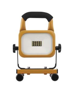 Portable Rechargeable LED Floodlight, 10 W, 800 lm, 6500 K, Li-lon 2200 mA battery, 2.5-10 h, IP54, 40000 hrs