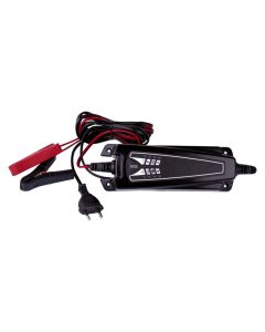 Car battery charger, 6/12V, 4A max, 6 V (1.2 Ah–14 Ah), 12 V (1.2 Ah–120 Ah)
