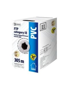 LAN Cable, CAT 5E, FTP, Cu/PVC basic, 305m, 1000 Base-T