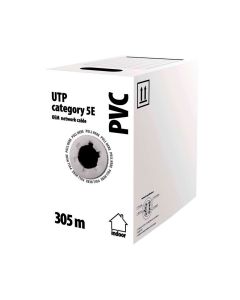 LAN Cable, CAT 5E, UTP, CCA/PVC basic, 305m, 100 Base-TX