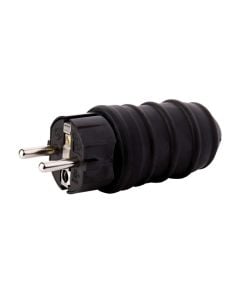 Spinë shuko e lëvizëshme, Emos, gomë, 1× 2P + PE, 250 V~/16 A max, IP44