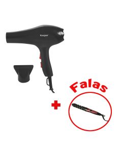 Hair dryer + straightener, Kooper, 2000 W / 30 W, 2 speed levels, 3 temperature levels, 220-240 V