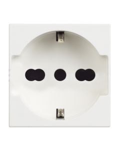 Classia, shuko plug, 2P + E, 16A white