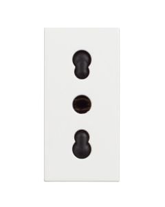 Classia, bivalent plug, 2p + E, 16A, white