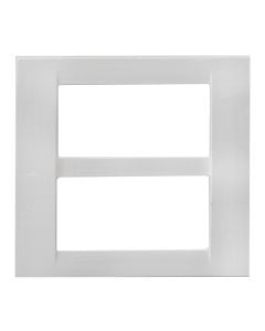 Cover frame ,8M, white, GEWISS, plastic