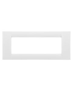 Cover frame 6M, white, GEWISS, plastik