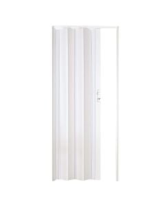 Folding door, PVC, with aluminum lock, 88.5x214 cm, gray color