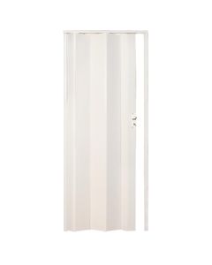 Folding door, PVC, with aluminum lock, 83x214 cm, gray color