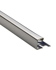 Tiletrim cubino polished s-steel 2500 x 27 x 10 mm
