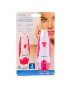 Electric Nail Care, Grundig, with 5 polishing rolls, 2xAA