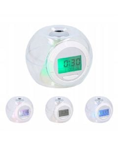 Multifunctional digital clock, Grundig, thermometer, clock, alarm, calendar, 3xAAA