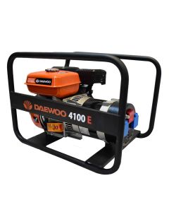 Generators, DAEWOO 4100 E, 4.1 KVA, 6.5 Hp, 115/230 V, 50 Hz, 3000 RPM, IP21, gasoline engine, 3.6 Lt