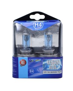 Carlight, All Ride, H4, 12 V, 60/55 W, E4, Xenon Blue, +50%, 10x6x12 cm