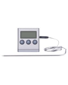 Kitchen thermometer/timer, Emos, 59 sec - 99 min, -20 °C / 250 °C, 1xAAA, 7x6.5x1.8 cm