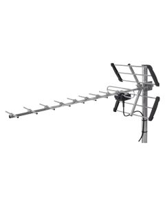 TV antenna, Emos, outdoor,19–26 dB, distance from TV tower: 0-80 km max, DVB-T/T2, Full HD broadcasts, 470–790 MHz, LTE filter, 75 Ohm, 34°/26°, 100x36x34 cm