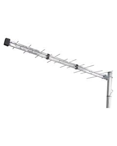 TV antenna, Emos, outdoor, 22–35 dB, distance 0-200 km max, DVB-T / T2, Full HD broadcasts, 470–790 MHz, 28 elements LTE filter, 75 Ohm, 45 ° / 40 °, 103.5 x36x34 cm