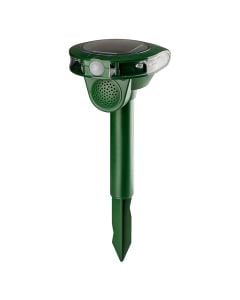 Solar Animal repeller, Grundig, 0.5 W, 5xLED, 90 dB, 120°, 4xAA NiMH , 22-65 kHz, H35xL13xW16 cm