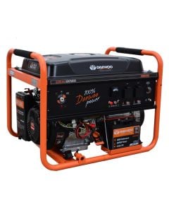 Power generato, DAEWOO 7.5/7 kW, 230 V / 50 Hz, 440 cc, 25 lt, gasoline, 1.1 Lt oil, AVR, electric starting