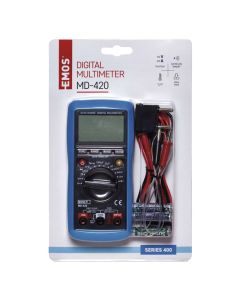 Multimeter, Emos, 2–300 V AC, 200 mV – 300 V DC, 200 µA – 10 A AC, 200 µA – 10 A DC, 200 Ohm – 20 MOhm, 3xAAA