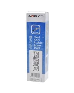 Welding Electrode, Awelco, Rutile, Ø2.5x300 mm, E6013, 303 pc/pack