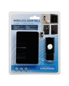 Wireless doorbell, Grundig, 80 m, 36 melodi, 1xCR2032, 2xAA, 36dB