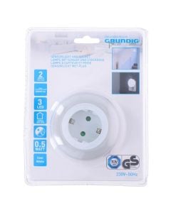Night light and socket, Grundig, 0.5W, 3xLED