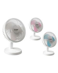 Mini fan, Kooper, 4.2 W, 5 V 800 mAh, USB, 3 speeds, Ø13x17x 22 cm