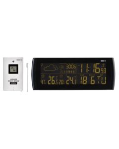 Weather station, Emos, clock / calendar / alarm, temperature / humidity meter, 2xAAA / 3xAAA