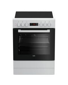 Electric Stove, Beko, 66 Lt, A, 4 ceramic hobs, 6 programs, H85xW60xD60 cm