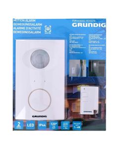 Alarm PIR motion, Grundig, 5 m, 120°, 4xAA