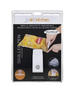Plastic bag binder/gluer, Macom, 2xAA, 7.8x3.4x1.8 cm