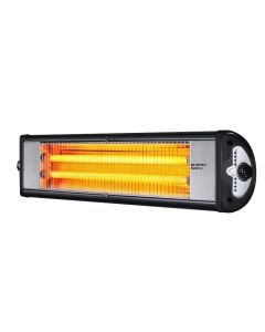 Electric heater, Kumtel TwinRay, 2500 W, 2 tube Infrared, 2 nivele ngrohëje, black color