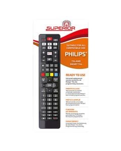 TV remote control, Superior, for Philips Smart, 2xAAA, 20.5x4.5x2 cm