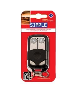 Universal RF remote control for gates, Superior, 2 buttons, 1xA27, 12V, 6x3.5x1.5 cm