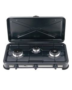 Gas stove, Melchioni, 3 gas burners, 2900 W, LPG, W59.5xD33.5xH11 cm