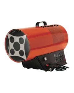 Brixo gas hot air generator, 10.5 kW, 9000Kcal/h, 35700 BTU/h, 300 m³/h, IP44, 37x18x29 cm