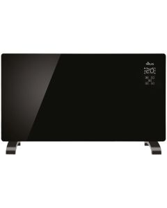 Electric heater, Niklas, 2000 W, glass, 82x12x52h cm