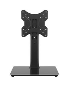 Universal tabletop TV stand, Superior, 23″-43″, 40 kg, VESA compatible: 100X100, 100X200, 200×100, 200X200, tempered glass
