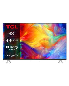 TV, LED, TCL, 43", 4K UHD, 60 Hz, Smart Android, DVB-C / T2 / S2, Mega Contrast, Bluetooth, Wireless, HDMI, USB