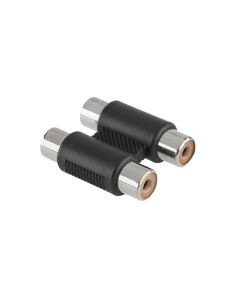 Stereo audio adapter, Grundig, 2xRCA, nickel plated