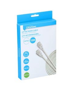 Network cable, Grundig, CAT5e, U/UTP, 10 m, RJ45(8P8C) male-male