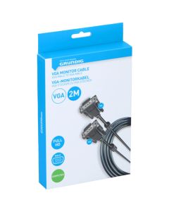 VGA-VGA video cable, Grundig, male-male, 2 m