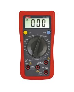 Digital multimeter, Unit-t, 600V AC/DC, 10 A AC/DC, 20 MΩ, 9.99 mF, 10.00Hz~1.000MHz, -40 °C - 1000 °C, 1x9V, 7.2x13.7x3.5 cm