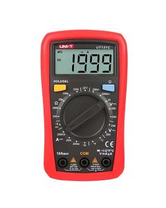 Digital multimeter, Unit-t, 250V AC/DC, 10 A DC, 20 MΩ, -40 °C - 1000 °C, ‒40℉ - 1832℉, 2xAAA, 13.1x9.5x5.8 cm