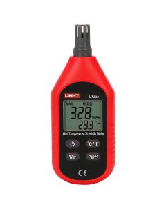Mini temperature and humidity detector, UNI-T, -10℃ - 60℃, 14℉ - 140℉, 0%RH - 100%RH, 3xAAA, 15.5x5x2.8 cm